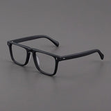 Kev Retro Acetate Optical Glasses Frame Rectangle Frames Southood Matte Black 