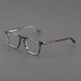 Kev Retro Acetate Optical Glasses Frame Rectangle Frames Southood Stripe Gray 