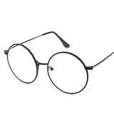 Kitty Big Round Metal Glasses Frame Round Frames Southood Black 