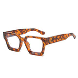 Krich Retro Glasses Frame Rectangle Frames Southood YellowFlowers 