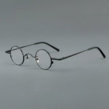 Lance Retro Titanium Glasses Frame oval frame Southood Black 