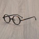 Lang Vintage Round Acetate Frame Round Frames Southood Leopard 