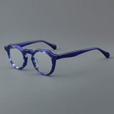 Laren Vintage Acetate Glasses Frame Round Frames Southood Purple 