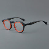 Laren Vintage Acetate Glasses Frame Round Frames Southood Red 