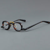 Lennon Personality Funny Small Acetate Glasses Frame Round Frames Southood Leopard 
