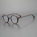 Blithe Retro Round Optical Metal Glasses Frame