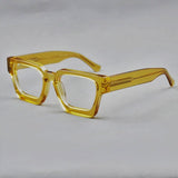 Lew Vintage Square Acetate Glasses Frame Rectangle Frames Southood Clear Orange 