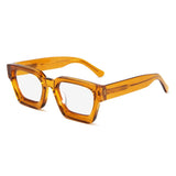 Lew Vintage Square Acetate Glasses Frame Rectangle Frames Southood Orange 