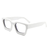 Lew Vintage Square Acetate Glasses Frame Rectangle Frames Southood White 