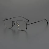 Lyndon Vintage Titanium Eyeglasses Frame Rectangle Frames Southood Black 