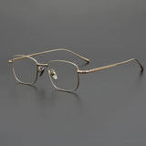 Lyndon Vintage Titanium Eyeglasses Frame Rectangle Frames Southood Gold 