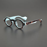 Lynn Vintage Round Acetate Glasses Frame