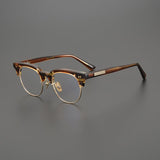 Mandek Browline Acetate Glasses Frame Browline Frames Southood Leopard 