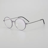 Matherne Ultra light Titanium Round Glasses Frame