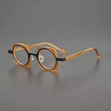 Matteo Designer Acetate Glasses Frame Round Frames Southood Brown Black 