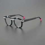 Millen Retro Rectangle Glasses Frame Rectangle Frames Southood Matte Black 