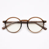 Mindy Vintage TR90 Round Eyeglasses Round Frames Southood Tea 