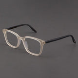 Myrna Acetate Rectangle Glasses Frame Rectangle Frames Southood Matte Clear Gray 