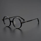 Nedaa Hand Craft Retro Tortoise Round Glasses Frame Round Frames Southood Black 
