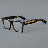 Norm Vintage Square Acetate Glasses Frame Rectangle Frames Southood C4 Brown 