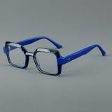 Nyle Acetate Rectangle Glasses Frame Rectangle Frames Southood Blue 