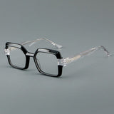 Nyle Acetate Rectangle Glasses Frame Rectangle Frames Southood Clear 