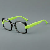 Nyle Acetate Rectangle Glasses Frame Rectangle Frames Southood Green 