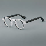 Oakden Fashion Acetate Handmade Eyeglasses Frame Geometric Frames Southood Black 