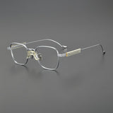 Obadiah Titanium Rectangle Glasses Frame