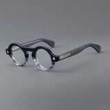 Odo Acetate Round Retro Glasses Frame Round Frames Southood Black grey 