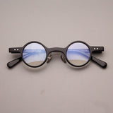 Orik Retro Small Round Glasses Frame Round Frames Southood Black 