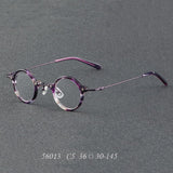 Orita Small Punk Round Glasses Frame Round Frames Southood C5Purple 