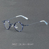 Orita Small Punk Round Glasses Frame Round Frames Southood C6Blue 