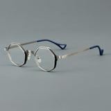 Paris Unisex Polygon Glasses Frame Geometric Frames Southood Bronze 