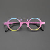Rich Retro Titanium Optical Glasses Frame