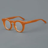 Pwaty Vintage Acetate Glasses Frame Round Frames Southood Orange 