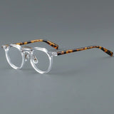 Raed Retro Round Acetate Glasses Frame Round Frames Southood Clear 