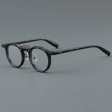 Raed Retro Round Acetate Glasses Frame Round Frames Southood Leoaprd 