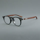 Rane TR90 Retro Vintage Eyeglass Frame Cat Eye Frames Southood Bright Black 