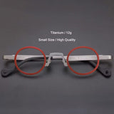 Darice Titanium Round Glasses Frame