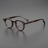 Riley Vintage Acetate Glasses Frame Cat Eye Frames Southood Light Leopard 
