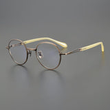 Shamim Vintage Titanium Glasses Frame Round Frames Southood Bronze 