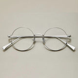 Mel Round Titanium Eyeglasses Frame