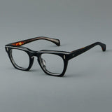 Stod Retro Rectangle Acetate Glasses Frame Rectangle Frames Southood Black Leopard Pre-sale (ship in late Aug) 