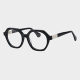 Taijuan Vintage Acetate Glasses Frame Geometric Frames Southood Black 