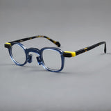 Tang Premium Series Retro Handmade Glasses Frame Geometric Frames Southood Blue 