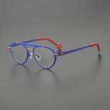 Tanton Retro Titanium Glasses Frame Aviator Frames Southood Blue 