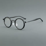 Tate Vintage Acetate Glasses Frame Round Frames Southood Black 