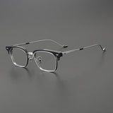 Tod Titanium Business Glasses Frame Rectangle Frames Southood Grey Silver 