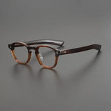 Toft Vintage Acetate Eyeglasses Frame Rectangle Frames Southood Brown tea 
